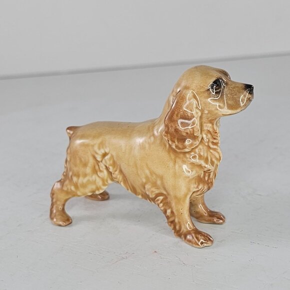 Vintage Hagen Renaker DW Cocker Spaniel His Nibs Figurine Ceramic Glossy *Repair - Picture 8 of 10